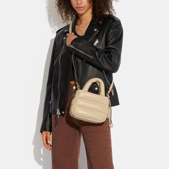 Coach Mini Pillow Tote Bag-Ivory - Picture 5 of 9